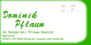 dominik pflaum business card